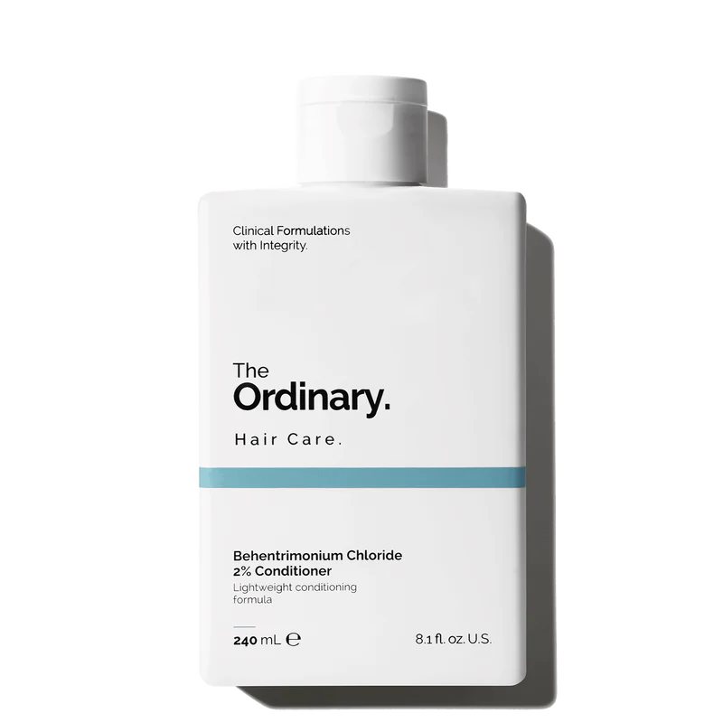 The Ordinary Behentrimonium Chloride 2% Conditioner 240ml tube on a clean white clinical background.