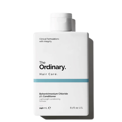 The Ordinary Behentrimonium Chloride 2% Conditioner 240ml tube on a clean white clinical background.
