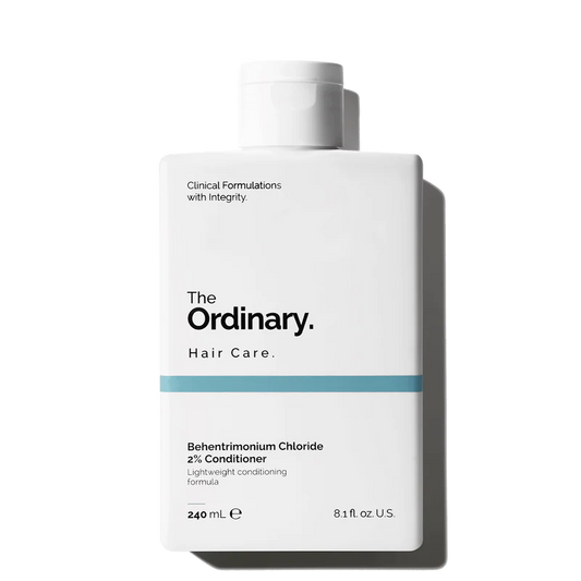 The Ordinary Behentrimonium Chloride 2% Conditioner 240ml tube on a clean white clinical background.