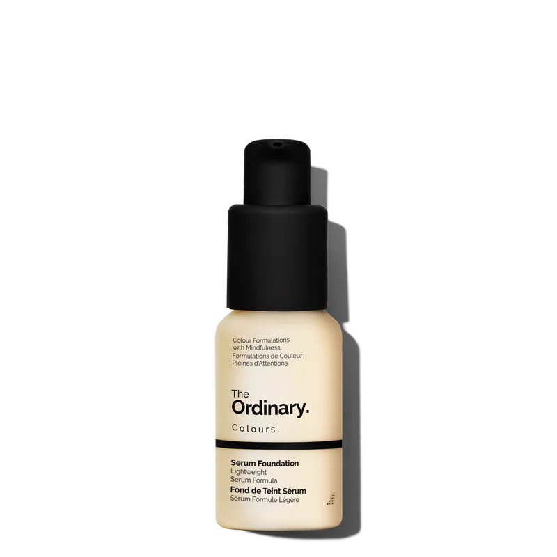 The Ordinary Serum Foundation bottle lightweight natural finish makeup